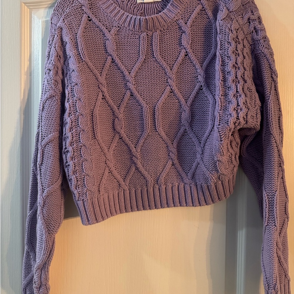 Women’s Aeropostale Lavender Cable Knit Sweater